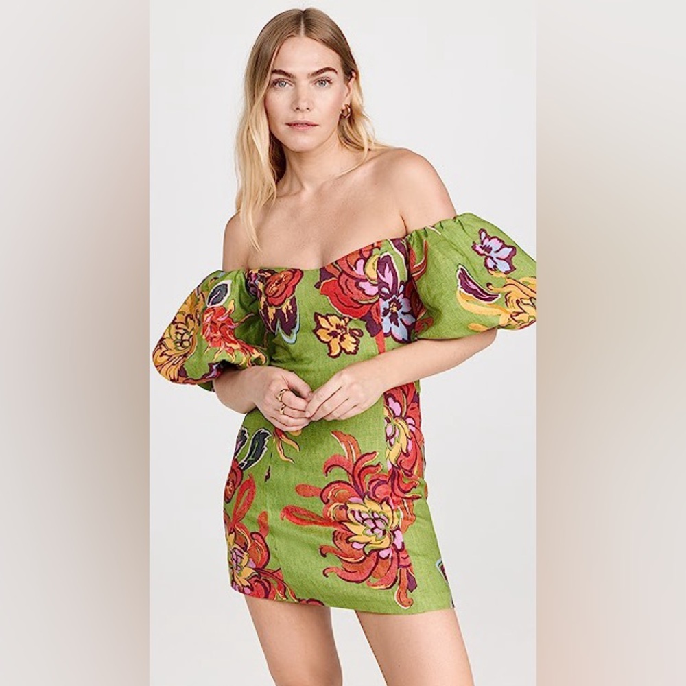 Rhode Dali Dress in Green Lanai